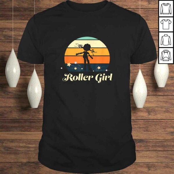 Roller Girl Vintage Rollerblades Gift Roller Skating Tee T-Shirt