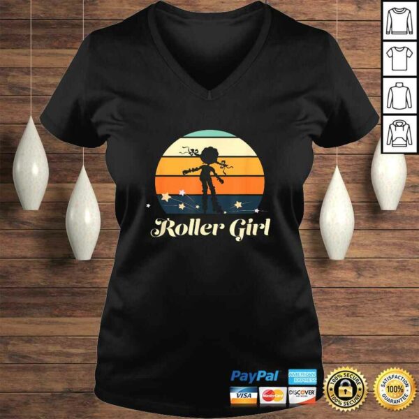 Roller Girl Vintage Rollerblades Gift Roller Skating Tee T-Shirt