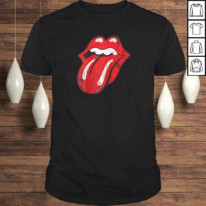 Rolling Stones Official Distressed Tongue Raglan Baseball Tee 1