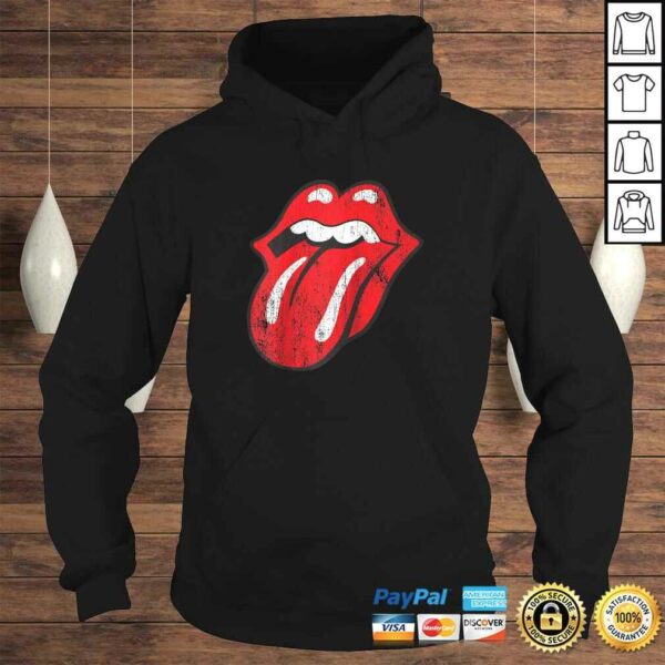 Rolling Stones Official Distressed Tongue Raglan Baseball Tee