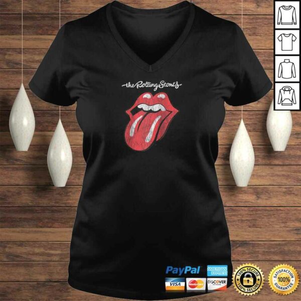 Rolling Stones Official Script Tongue Raglan Baseball Tee