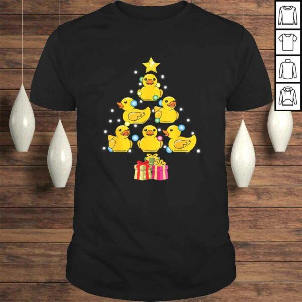 Rubber Duck Christmas Tree Duckie & Quack Christmas in July TShirt