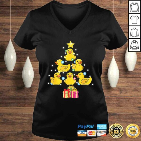 Rubber Duck Christmas Tree Duckie & Quack Christmas in July TShirt