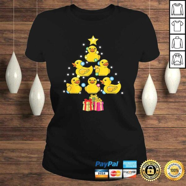 Rubber Duck Christmas Tree Duckie & Quack Christmas in July TShirt