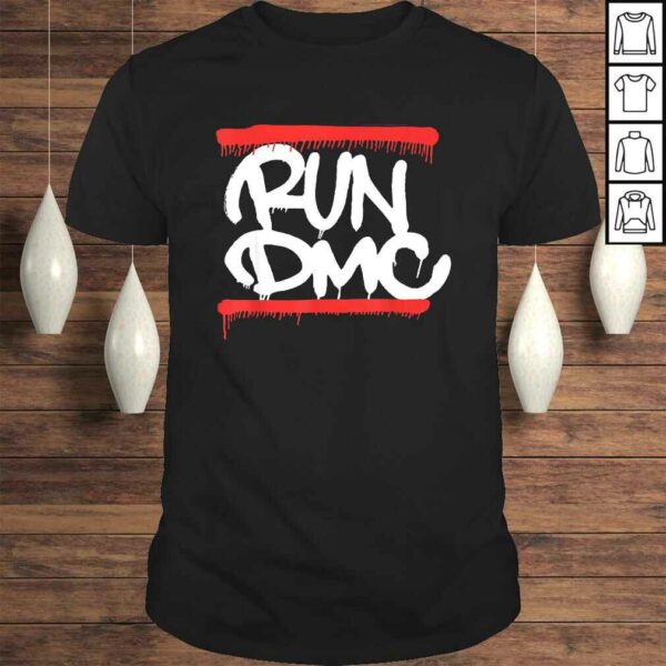 Run DMC Official Graffiti Logo V-Neck T-Shirt