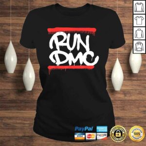 Run DMC Official Graffiti Logo V-Neck T-Shirt 2 Run DMC Official Graffiti Logo V Neck T Shirt 3