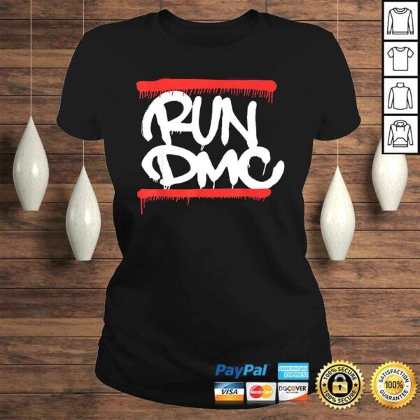 Run DMC Official Graffiti Logo V-Neck T-Shirt