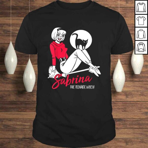 Sabrina The Teenage Witch on Broom T-shirt