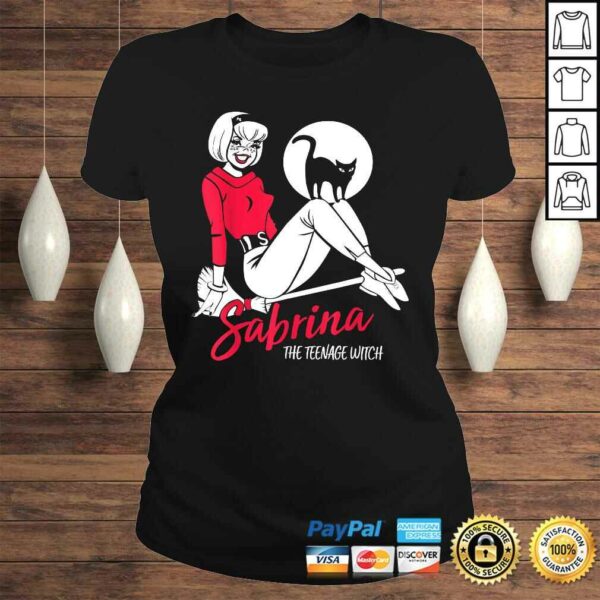 Sabrina The Teenage Witch on Broom T-shirt