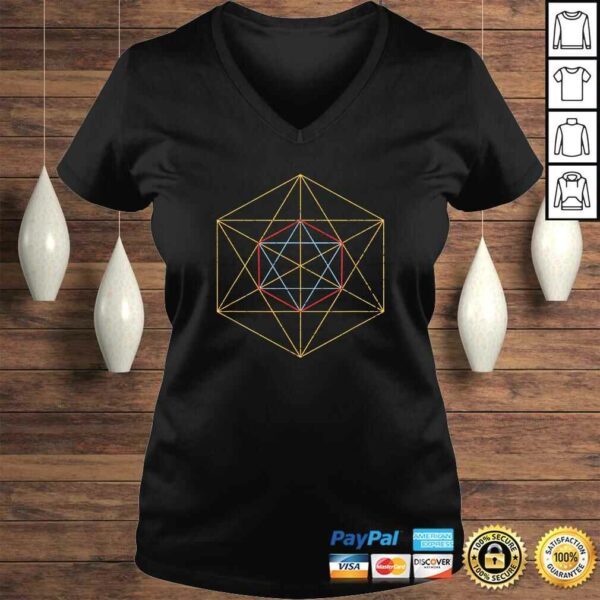 Sacred Geometry Merkabah Cube of Archangel Metatron Shirt