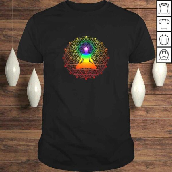 Sacred Geometry Tee Psychedelic Mandala Chakra Meditation