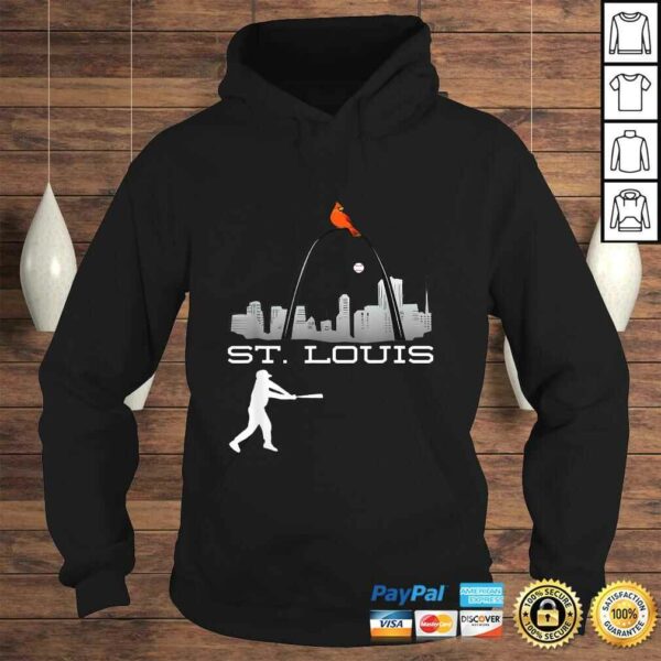 Saint Louis Red Cardinal Shirt Skyline Baseball Player