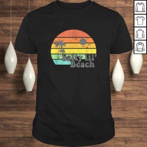 Salty Lil Beach Retro Vacation Funny Summer Quote Women Tee T Shirt 1