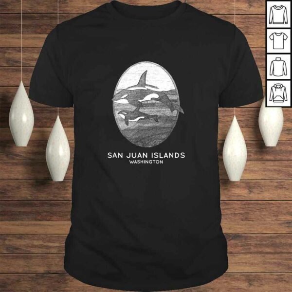 San Juan Islands Orca Whale Shirt For Killer Whale Lovers