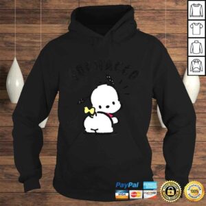 Sanrio Pochacco Backside Logo V-Neck T-Shirt 3 Sanrio Pochacco Backside Logo V Neck T Shirt 4