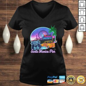 Santa Monica Pier US Route 66 End Pacific Ocean Souvenir Gift TShirt 1 Santa Monica Pier US Route 66 End Pacific Ocean Souvenir Gift TShirt 2