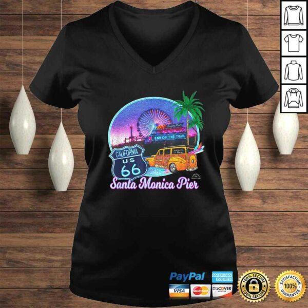 Santa Monica Pier US Route 66 End Pacific Ocean Souvenir Gift TShirt