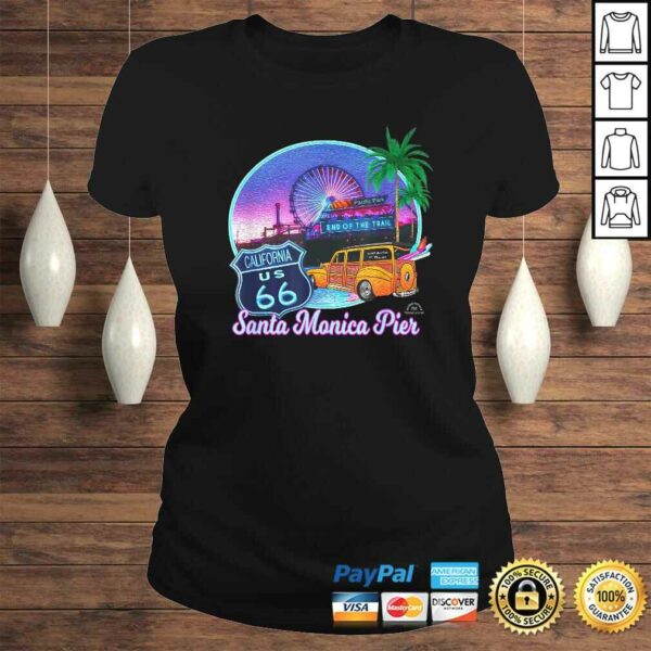 Santa Monica Pier US Route 66 End Pacific Ocean Souvenir Gift TShirt