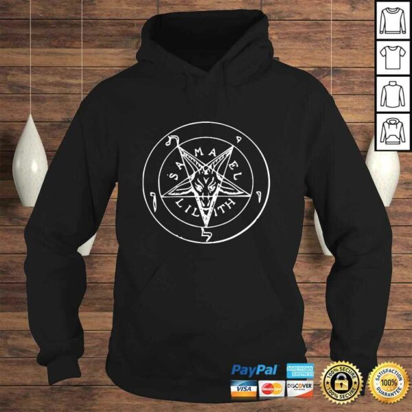 Satanic Goat Head Baphomet Pentagram Occult Devil 666 Demon TShirt