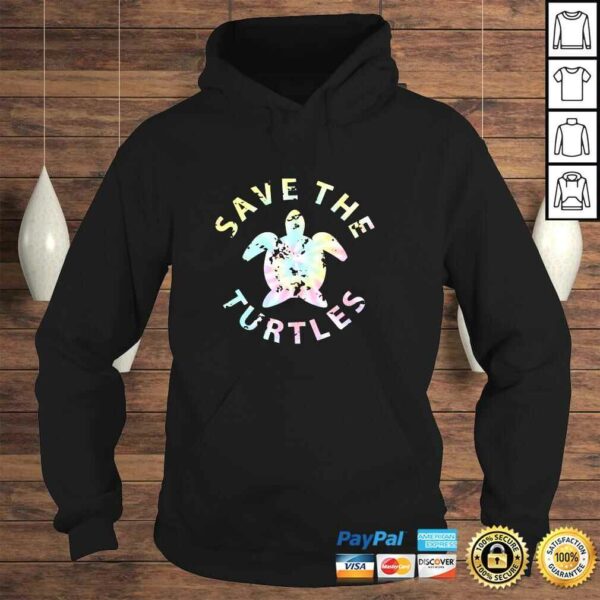 Save The Turtles Tie Dye Pullover Hoodie