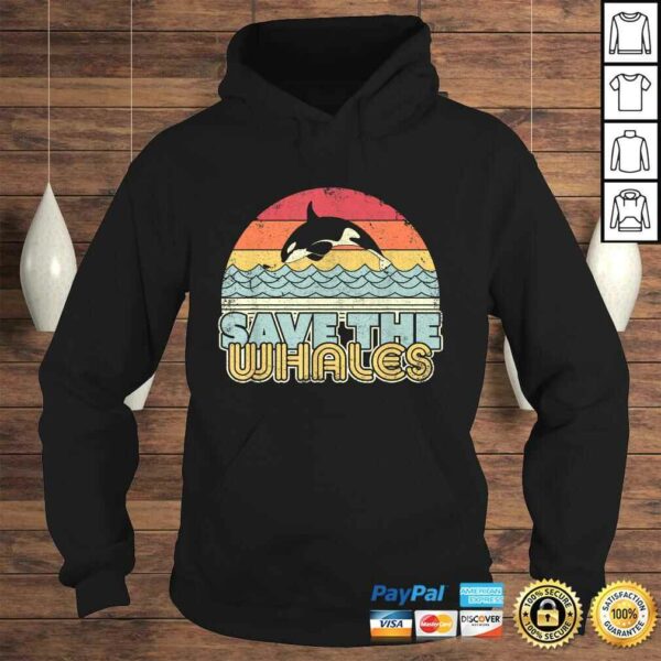 Save The Whales Shirt Retro Style Orca Killer Whale TShirt