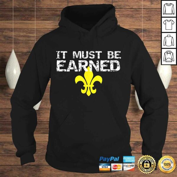 Scouting Graphic It Must Be Earned Scout Symbol TShirt