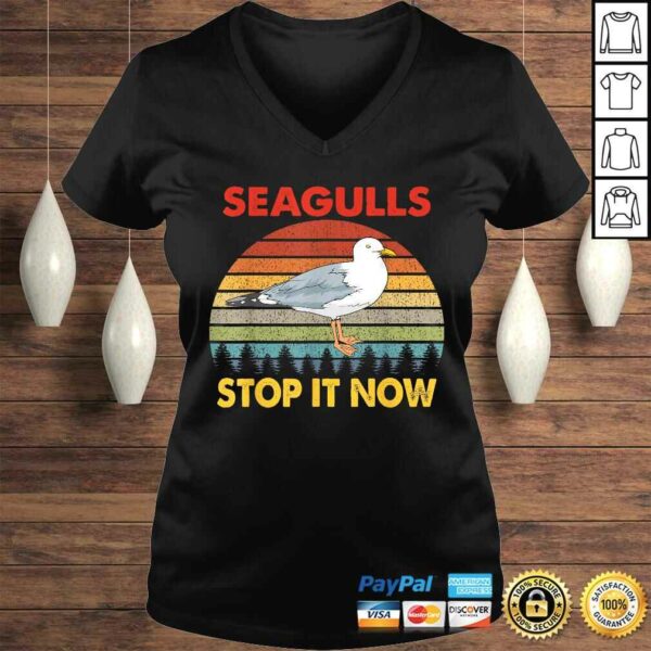 Seagulls Bird Lover Stop It Now Retro Vintage Funny Seagulls TShirt