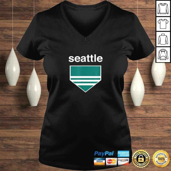 Seattle Baseball Simple Minimal Home Plate Streetwear TShirt