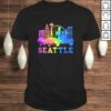Seattle Washington Skyline Watercolor Souvenir Gift Seattle Gift Top