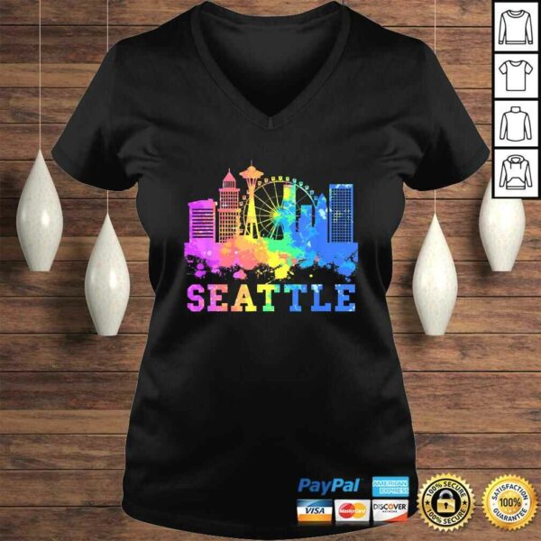 Seattle Washington Skyline Watercolor Souvenir Gift Seattle Gift Top