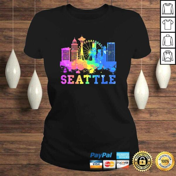 Seattle Washington Skyline Watercolor Souvenir Gift Seattle Gift Top