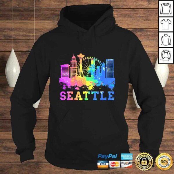 Seattle Washington Skyline Watercolor Souvenir Gift Seattle Gift Top