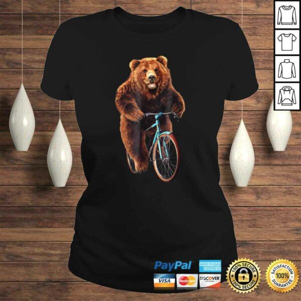 Shirt – Happy Grizzly Bear Cycling, Mountain Bike Bicycle