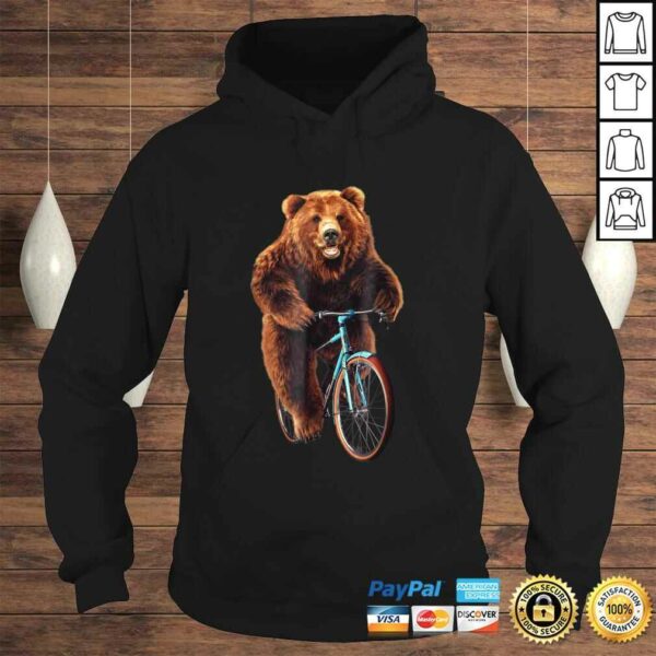 Shirt – Happy Grizzly Bear Cycling, Mountain Bike Bicycle