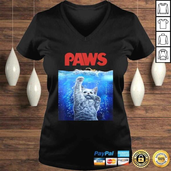 Shirt, White Siamese Cat Threat from the Deep Sea, PAWS