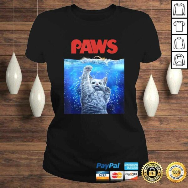 Shirt, White Siamese Cat Threat from the Deep Sea, PAWS