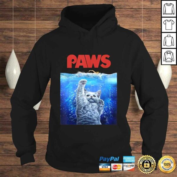 Shirt, White Siamese Cat Threat from the Deep Sea, PAWS