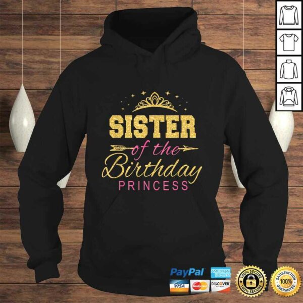 Sister Of The Birthday Princess Girls Party V-Neck T-Shirt