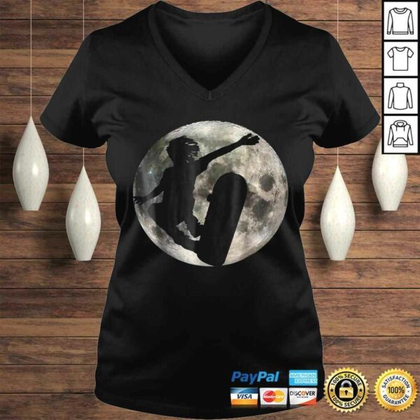 Skateboard Kick Flip Shirt Silhouet Fool Moon Skateboarder