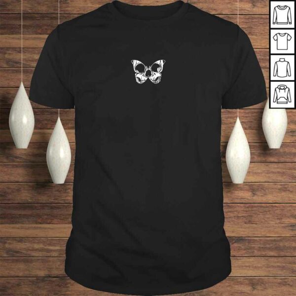 Skull Butterfly Aesthetic Goth Gothic Soft Grunge Clothing T-shirt