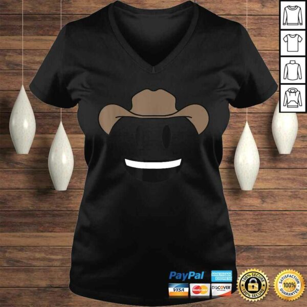 Smiling Cowboy Hat Face Emojis Emoticon Halloween Costume Shirt