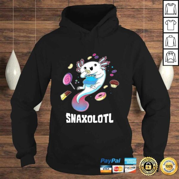 Snaxolotl Shirt Funny Kawaii Axolotl Shirt Food Lover Tee T-Shirt