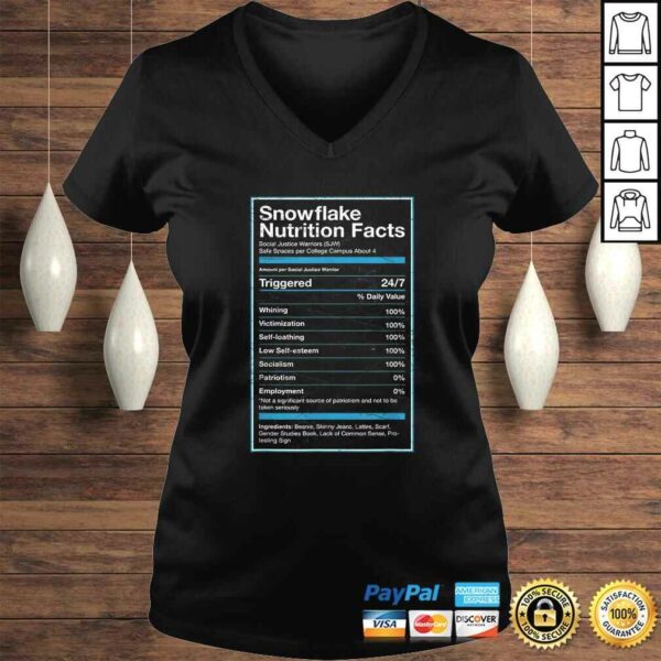 Snowflake Nutrition Facts T-shirt