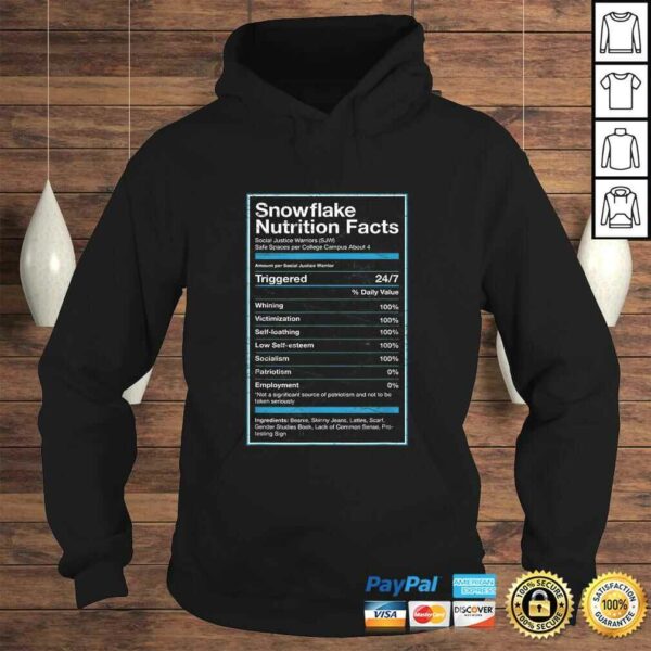 Snowflake Nutrition Facts T-shirt