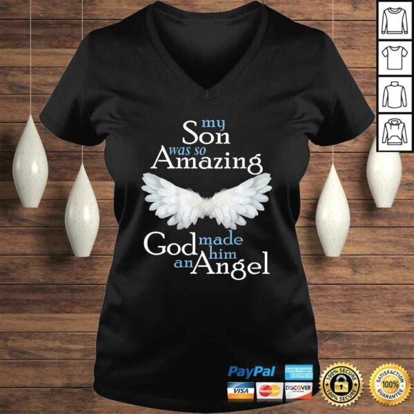 Son Guardian Angel Memorial Gift Amazing Angel Wings Gift TShirt