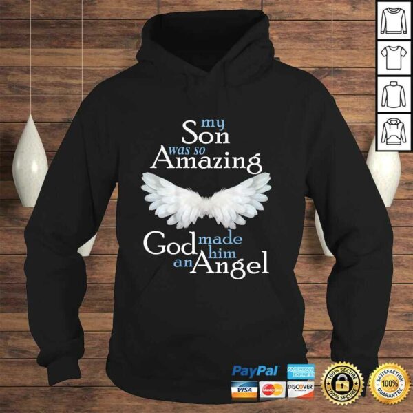 Son Guardian Angel Memorial Gift Amazing Angel Wings Gift TShirt