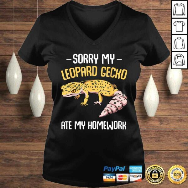 Sorry My Leopard Gecko Ate My Homework Cute Adorable PeShirt