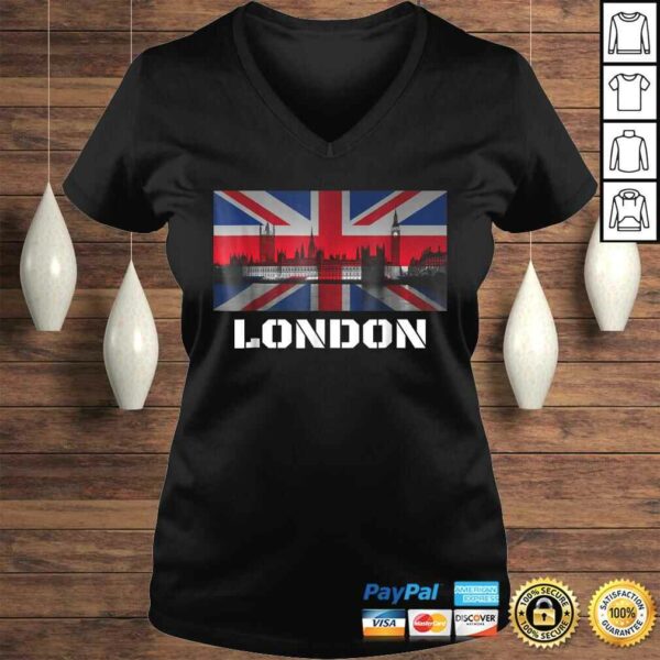 Souvenir London Shirt City Vintage UK Flag British Tee