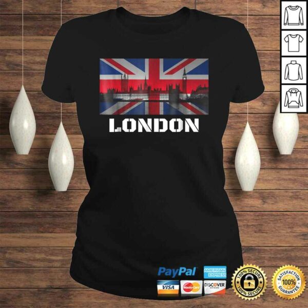 Souvenir London Shirt City Vintage UK Flag British Tee