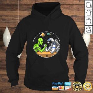 Space Alien Astronaut Arm Wrestling Funny Cosmic Tee Shirt 3 Space Alien Astronaut Arm Wrestling Funny Cosmic Tee Shirt 4